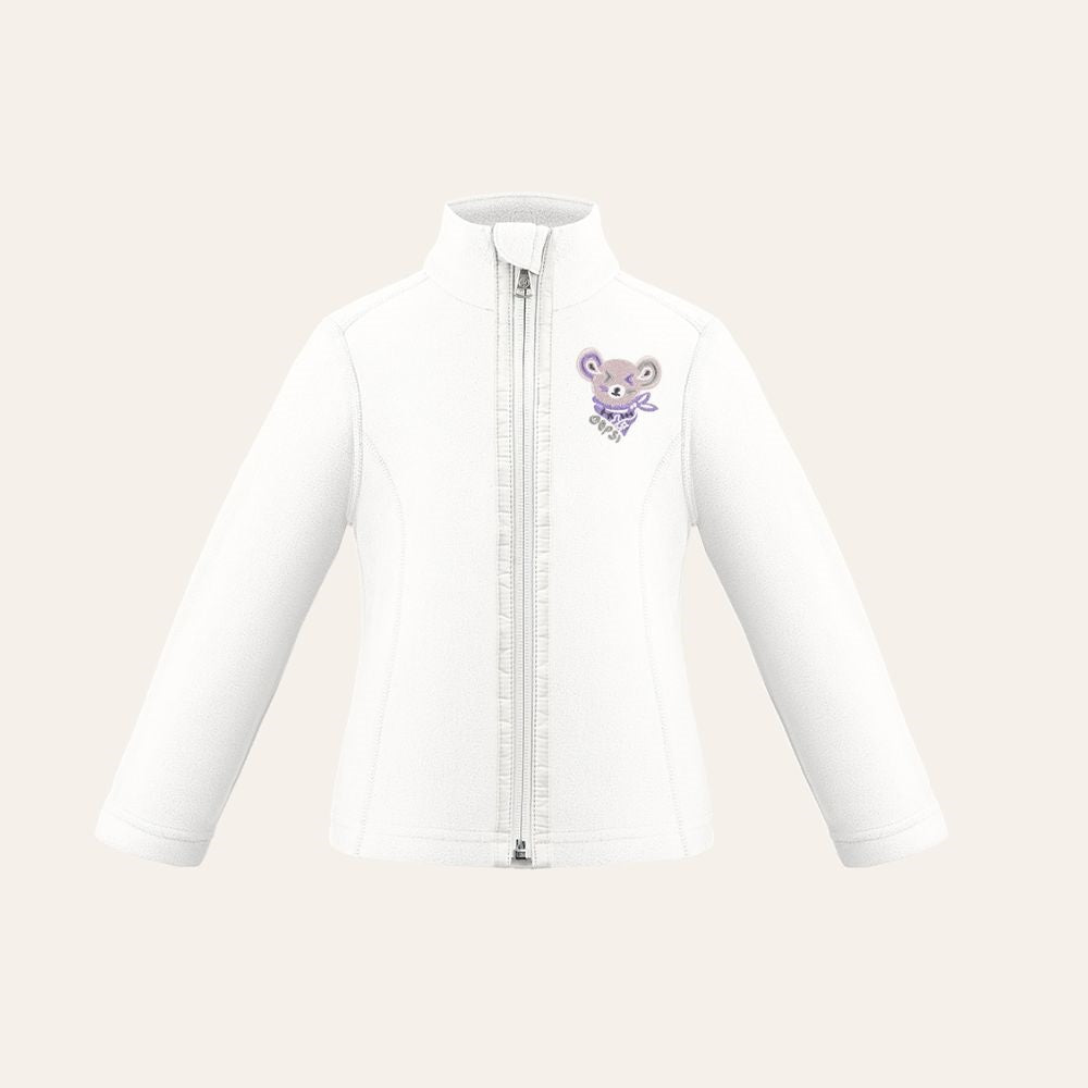 Poivre Blanc Girls Ski Micro Fleece Jacket - White