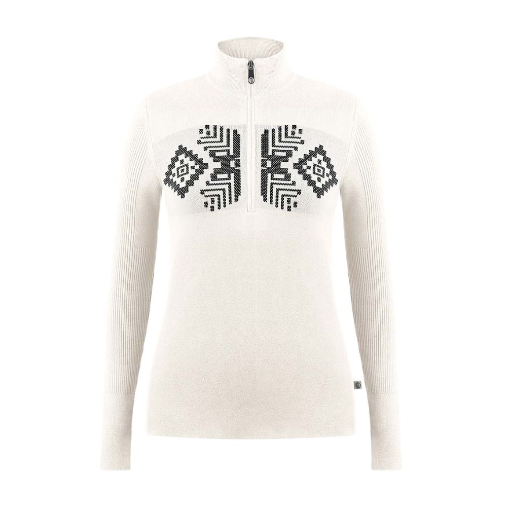 Poivre Blanc Womens Knitted Ski Sweater - White