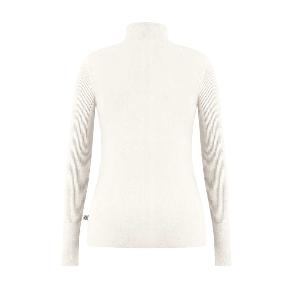 Poivre Blanc Womens Knitted Ski Sweater - White