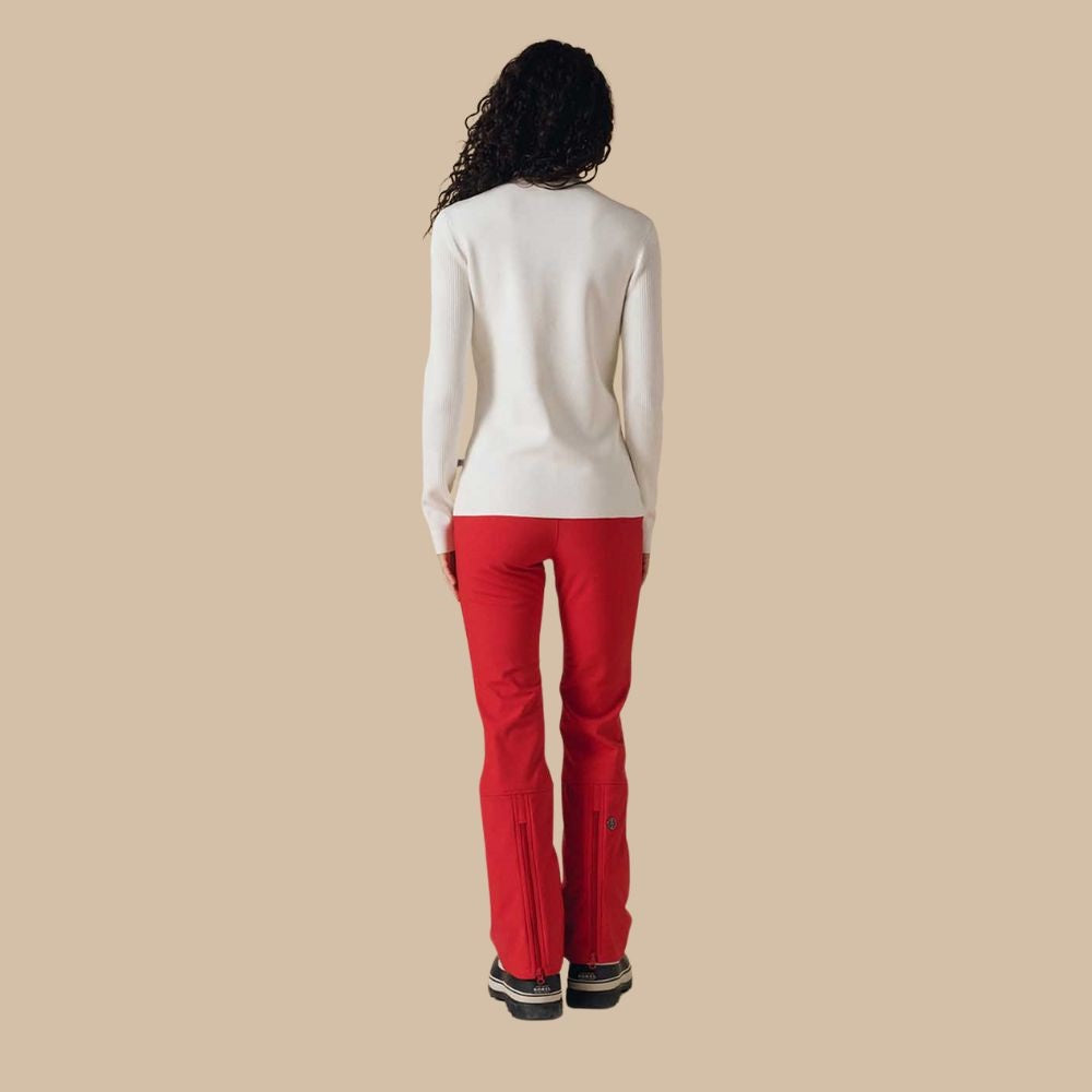 Poivre Blanc Womens Knitted Ski Sweater - White