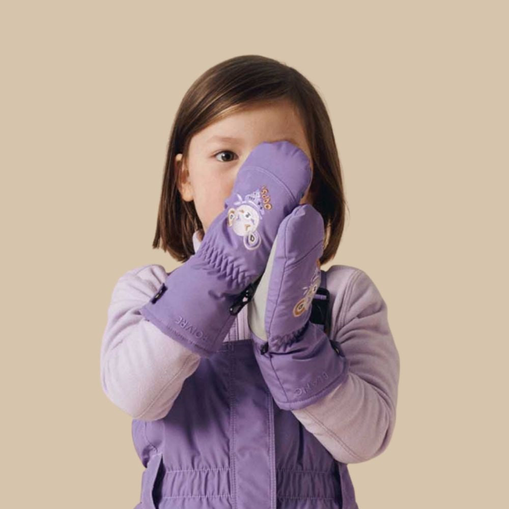 Poivre Blanc Girls Ski Mittens - Lavender