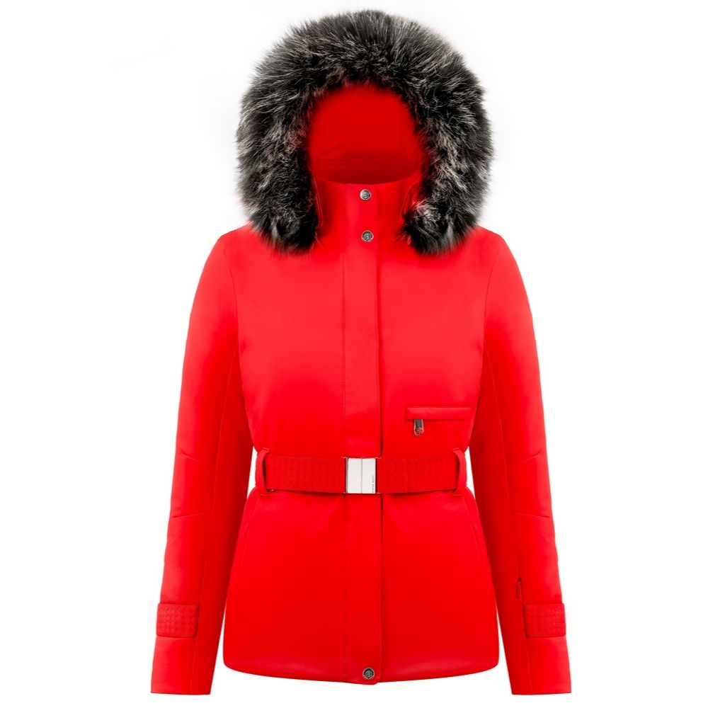Poivre Blanc Stretch Womens Ski Jacket - Scarlet Red XS only