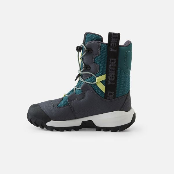 Arctic-Proof Waterproof Kids Snow Boots, Dark Teal - Reima Finlander
