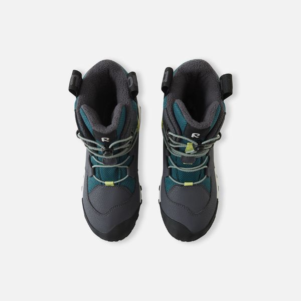 Arctic-Proof Waterproof Kids Snow Boots, Dark Teal - Reima Finlander
