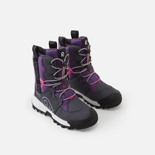 Arctic-Proof Waterproof Kids Snow Boots, Plum Purple - Reima Finlander