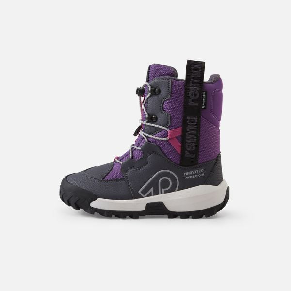 Arctic-Proof Waterproof Kids Snow Boots, Plum Purple - Reima Finlander