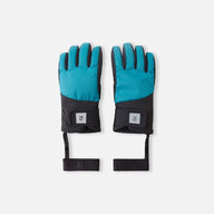 Warm and waterproof Reima Hanskas Primaloft Kids Ski Gloves, Aquatic Blue 