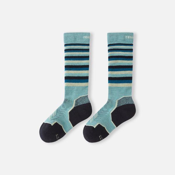 Reima Striped Kids Ski Socks, Suksille