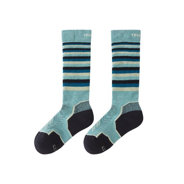 Reima Striped Kids Ski Socks, Suksille