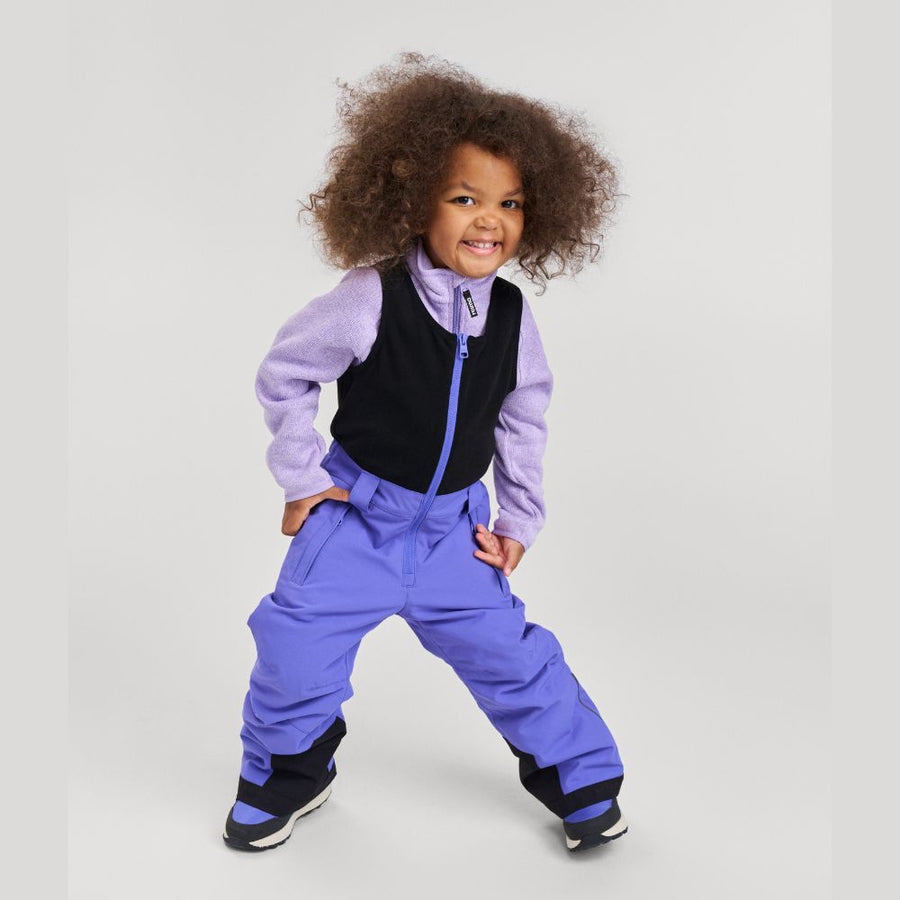 Reima Alppi Fleece Bib Kids Ski Pants, Breezy Violet