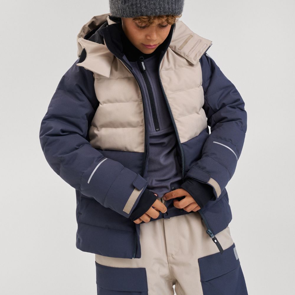 Reima Kuosku Boys Ski Jacket, Soft Black 