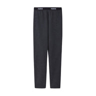 Reima Lani Thermal Base Layer Set, Black Melange, Kids Thermals, Little Skiers