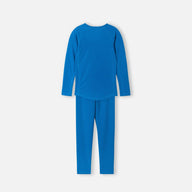 Reima Lani Thermal Base Layer Set, Bright Blue. Kids Thermals For Skiing