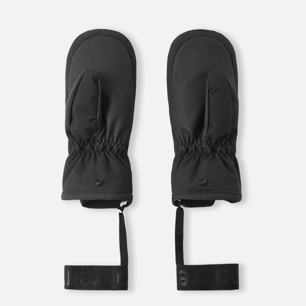 Reima Lapases Kids Ski Mittens, Black