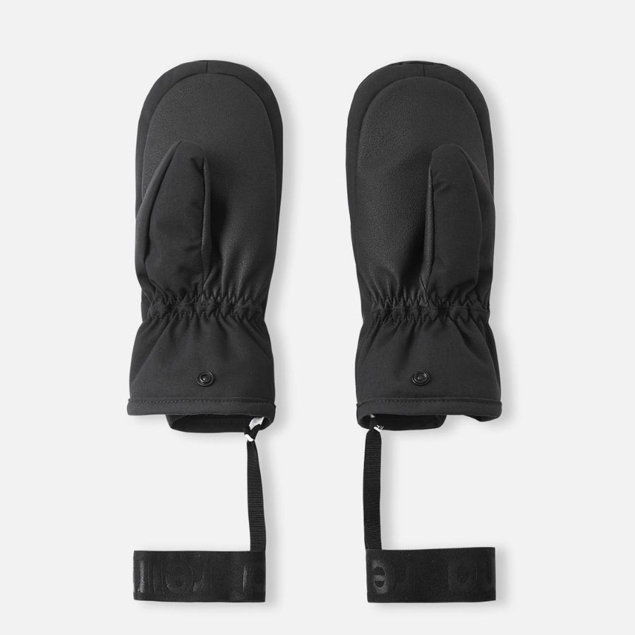 Reima Lapases Kids Ski Mittens, Black