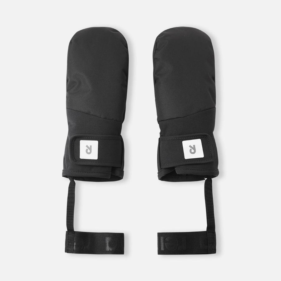 Reima Lapases Kids Ski Mittens, Black