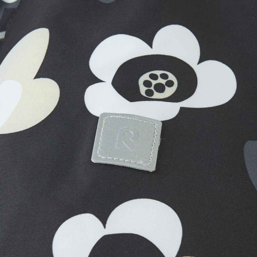 Toddler Snowsuit - Reima Lappi Waterproof Snowsuit, Black Flower.  Perfect for Lapland and Skiing Holidays