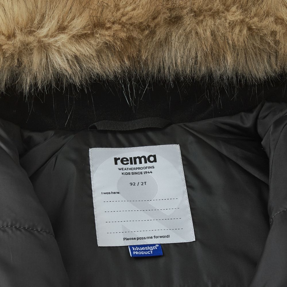 Toddler Snowsuit - Reima Lappi Waterproof Snowsuit, Black Flower.  Perfect for Lapland and Skiing Holidays