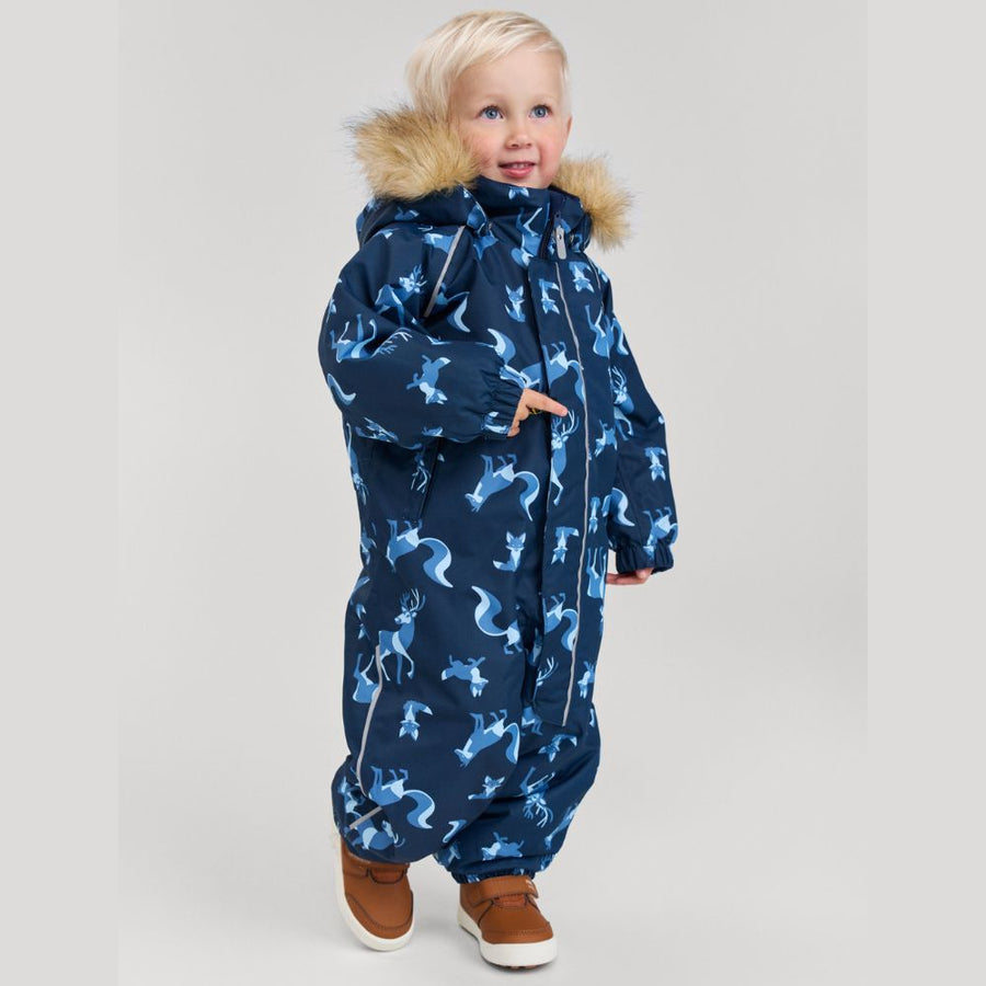 Toddler Snowsuit - Reima Lappi Waterproof Snowsuit, Navy