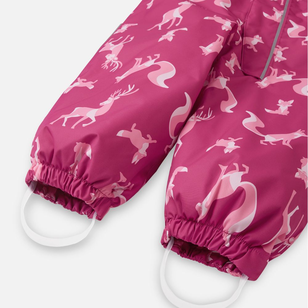 Toddler Snowsuit - Reima Lappi Overall, Rosy Berry
