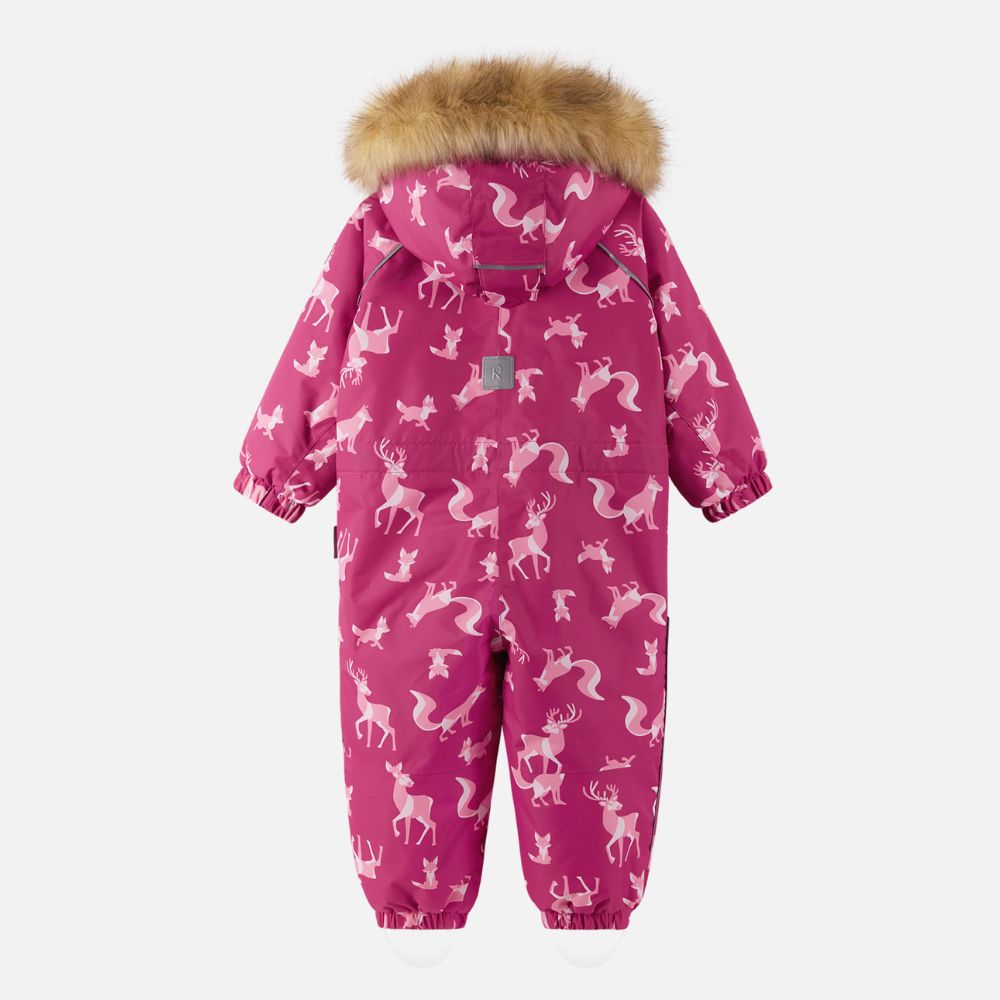 Toddler Snowsuit - Reima Lappi Overall, Rosy Berry