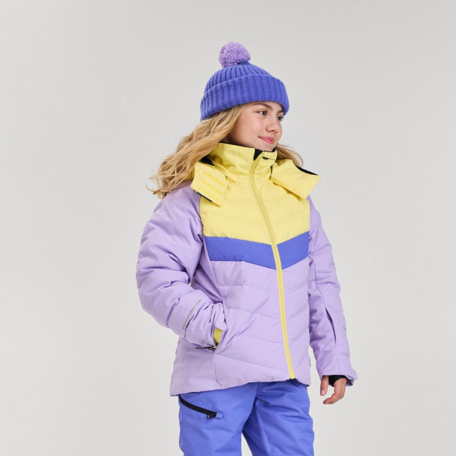Reima Luppo Girls Ski Jacket, Blooming Lilac - waterproof puffer girls ski jacket in lilac
