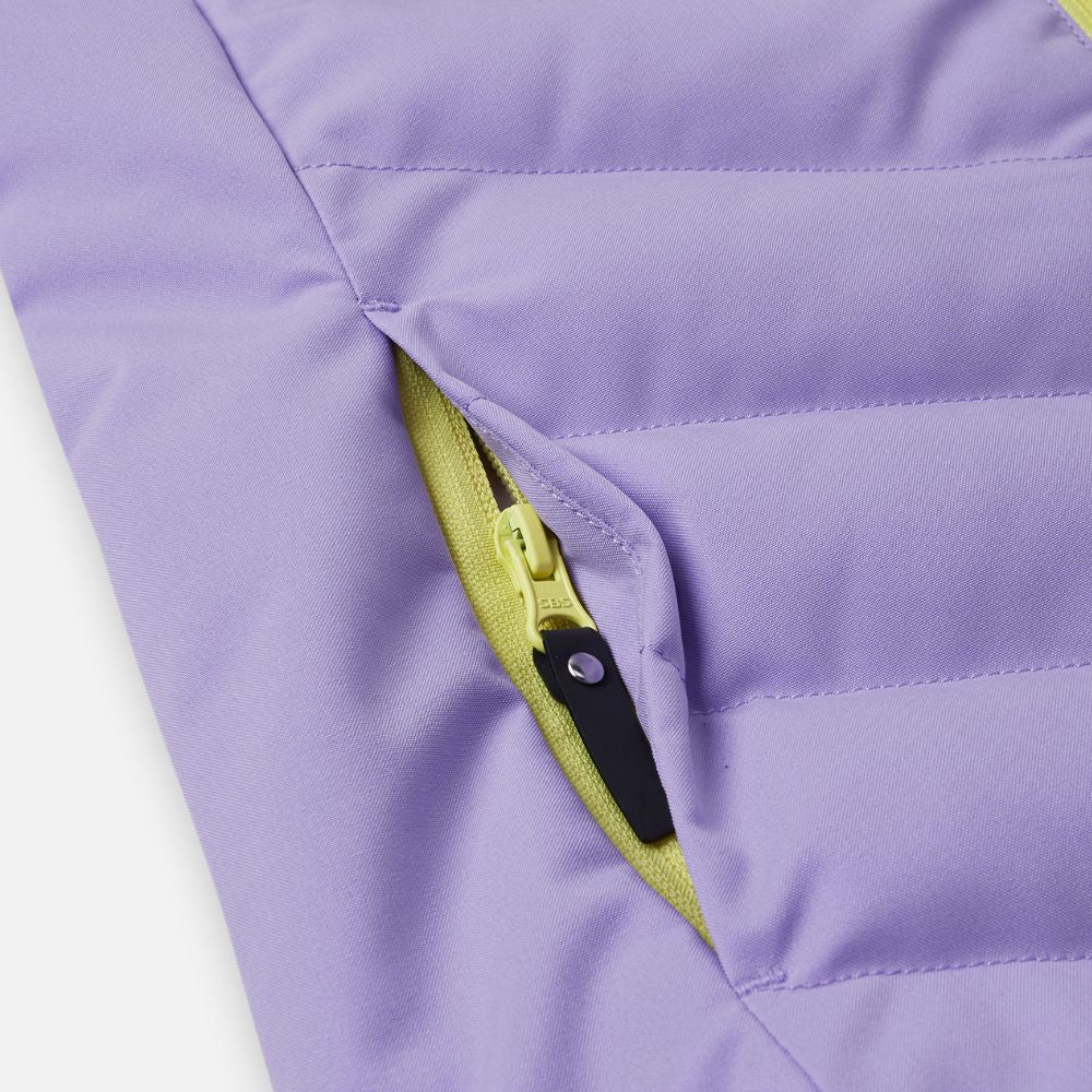 Reima Luppo Girls Ski Jacket, Blooming Lilac - waterproof puffer girls ski jacket in lilac