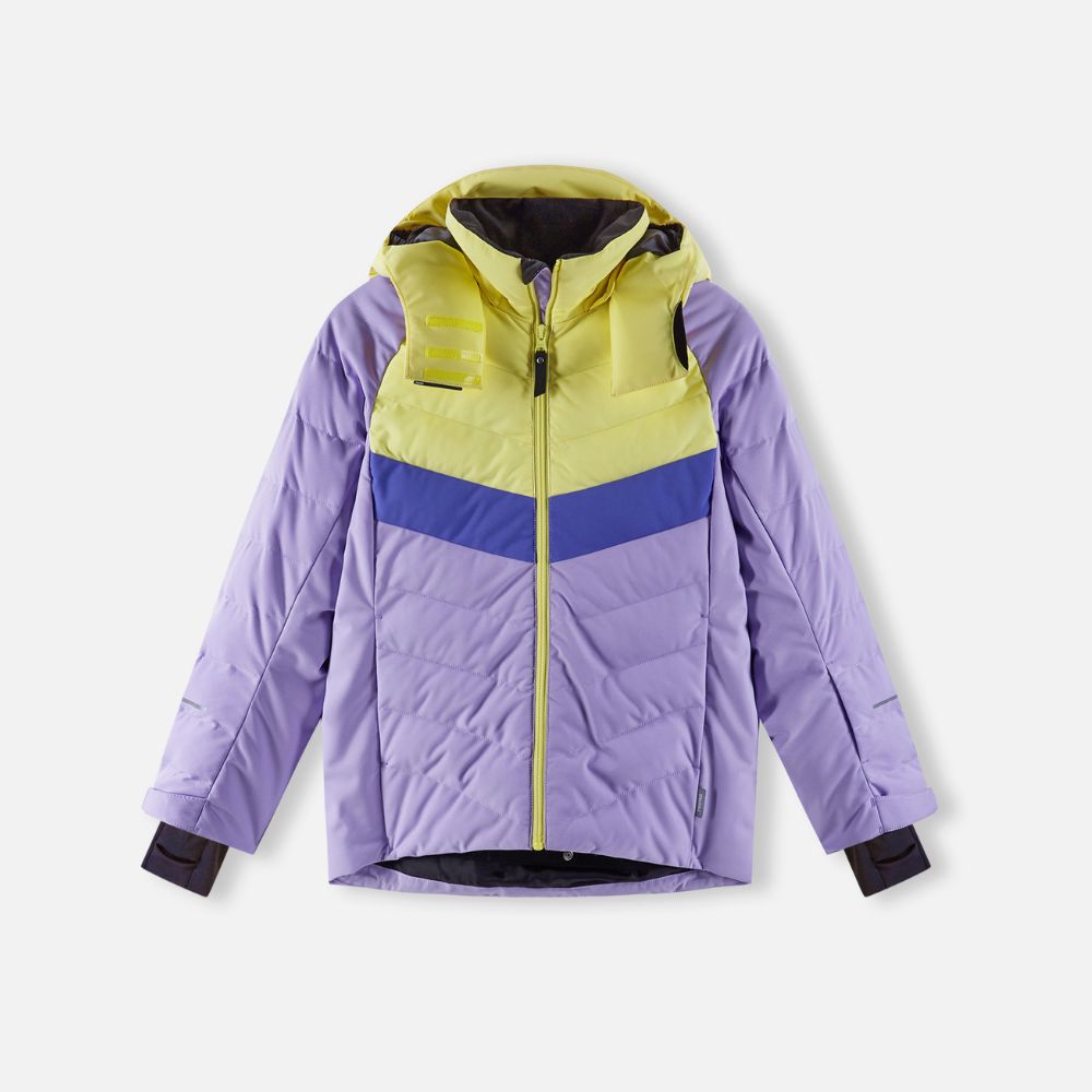 Reima Luppo Girls Ski Jacket, Blooming Lilac - waterproof puffer girls ski jacket in lilac