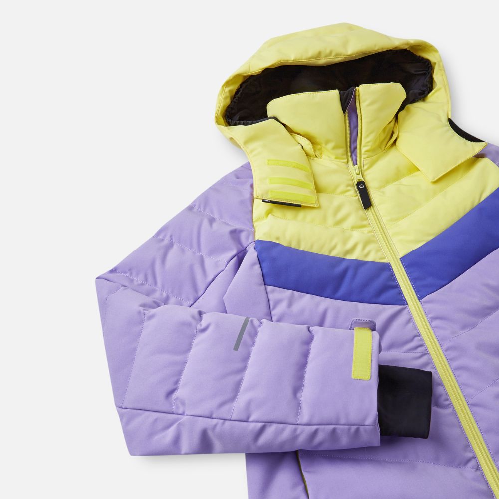 Reima Luppo Girls Ski Jacket, Blooming Lilac - waterproof puffer girls ski jacket in lilac