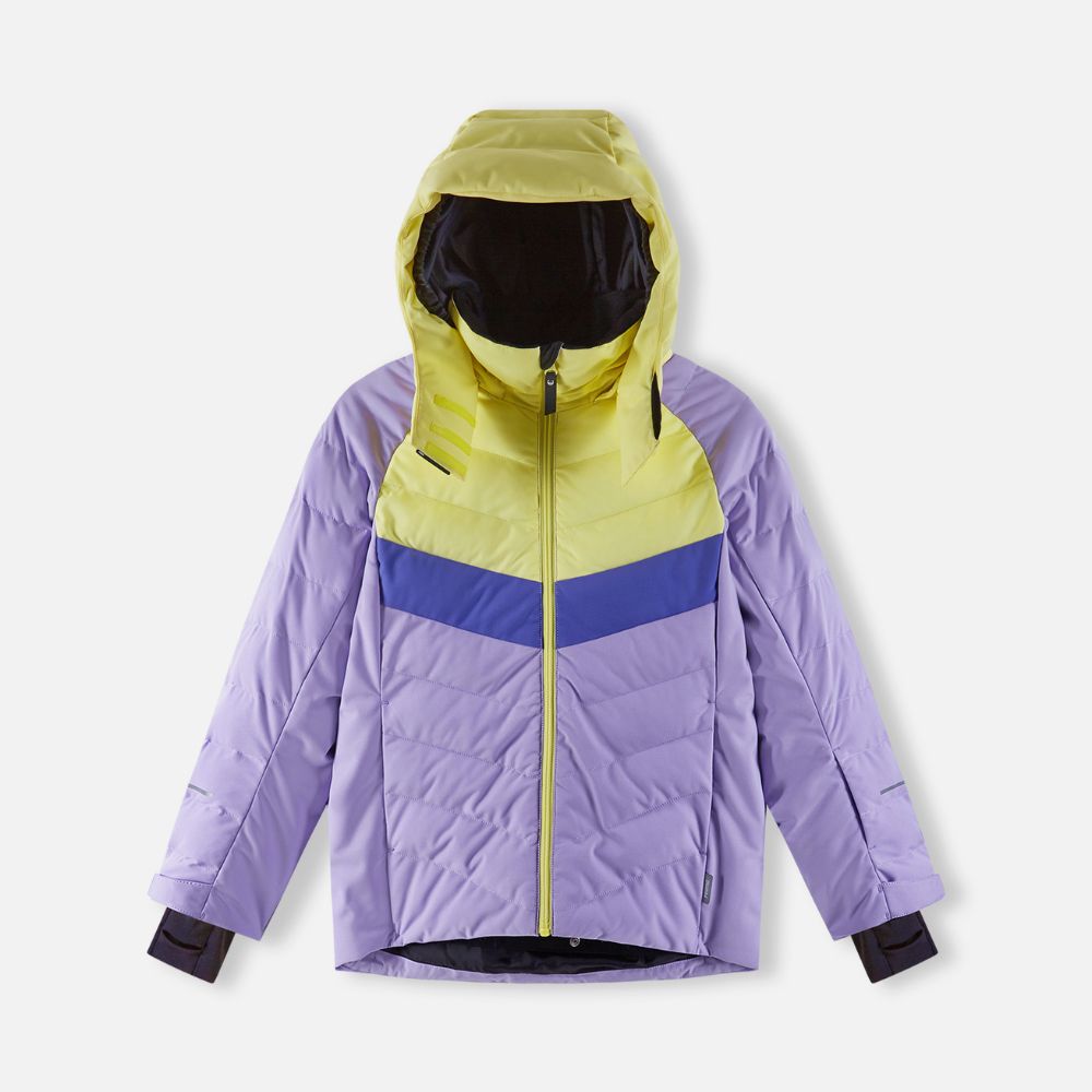 Reima Luppo Girls Ski Jacket, Blooming Lilac - waterproof puffer girls ski jacket in lilac