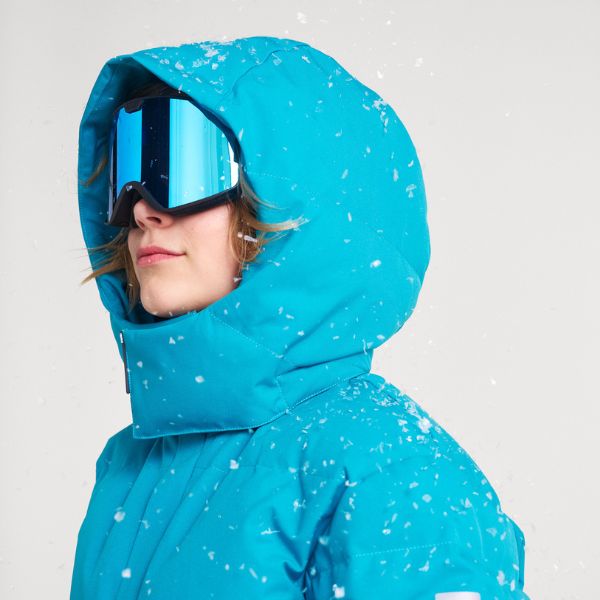 Reima Ranua Kids Waterproof Down Ski Jacket - Aquatic Blue