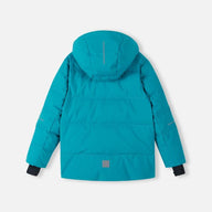 Reima Ranua Kids Waterproof Down Ski Jacket - Aquatic Blue