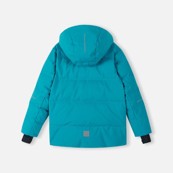 Reima Ranua Kids Waterproof Down Ski Jacket - Aquatic Blue