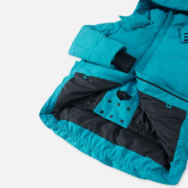 Reima Ranua Kids Waterproof Down Ski Jacket - Aquatic Blue