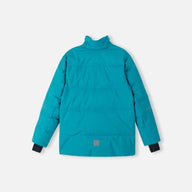 Reima Ranua Kids Waterproof Down Ski Jacket - Aquatic Blue