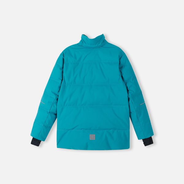 Reima Ranua Kids Waterproof Down Ski Jacket - Aquatic Blue