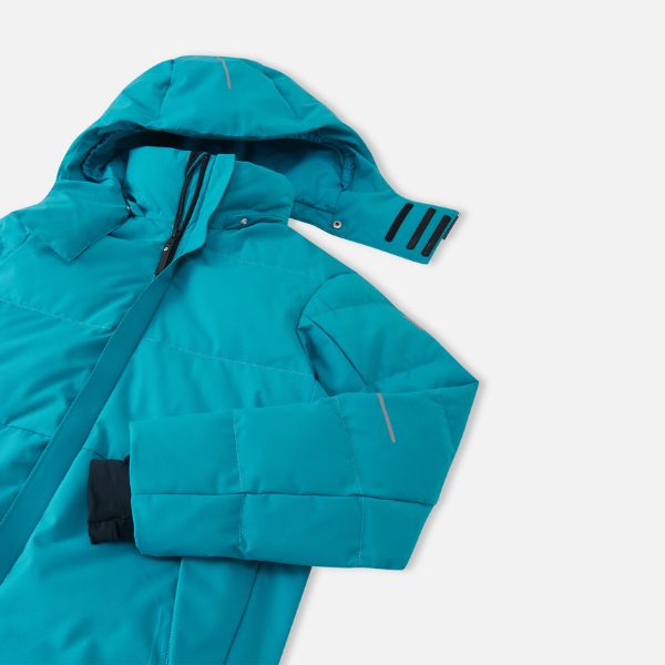 Reima Ranua Kids Waterproof Down Ski Jacket - Aquatic Blue