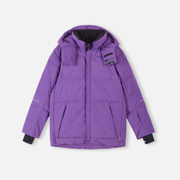 Reima Ranua Kids Waterproof Down Ski Jacket - Plum Purple