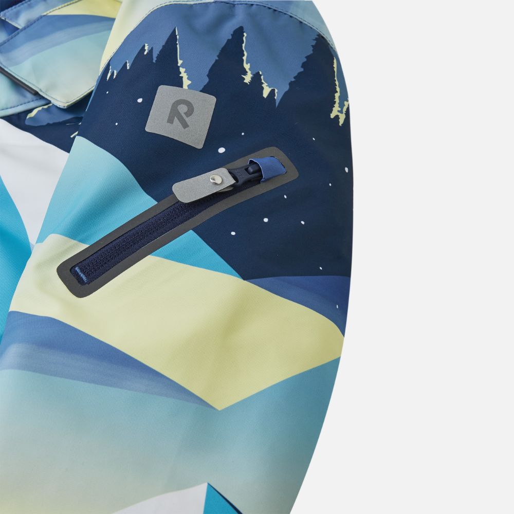 Reima Reach Kids Snowsuit, Blue Ocean,  SNowsuits for skiing and snowboarding 