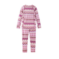 Reima Taitoa Super Soft Merino Thermal Set, Grey Pink