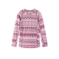 Reima Taitoa Super Soft Merino Thermal Set, Grey Pink