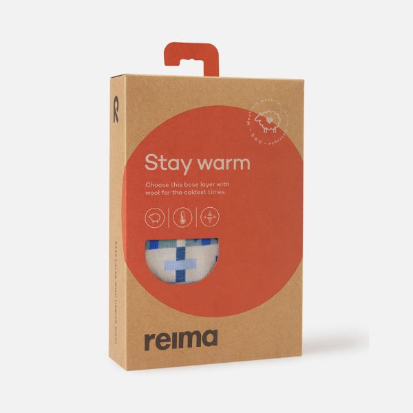 Reima Taitoa Super Soft Merino Thermal Set, Beige Birch