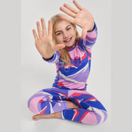 Reima Taitoa Super Soft Merino Thermal Set, Breezy Violet
