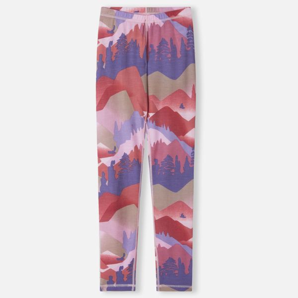Reima Taitoa Super Soft Merino Thermal Set, Grey Pink