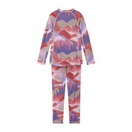 Reima Taitoa Super Soft Merino Thermal Set, Grey Pink