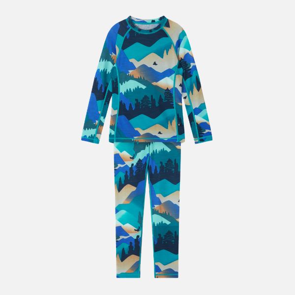 Reima Taitoa Super Soft Merino Thermal Set, Navy