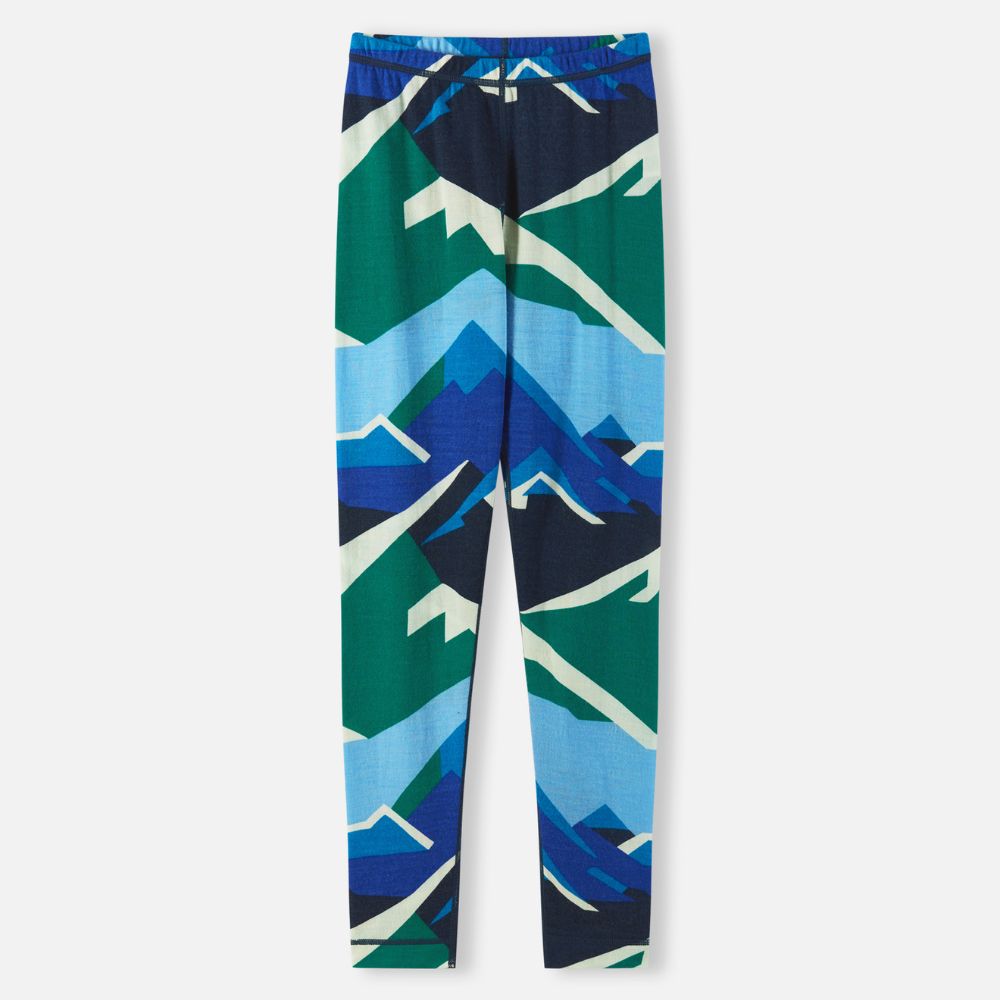Reima Taitoa Super Soft Merino Thermal Set, Navy Pattern.  Perfect for skiing and Lapland holidays 