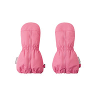 Reima Tassuin Toddler Snow Mittens, Soft Coral. Long zip and well padded with insulation for skiing and Lapland holidays