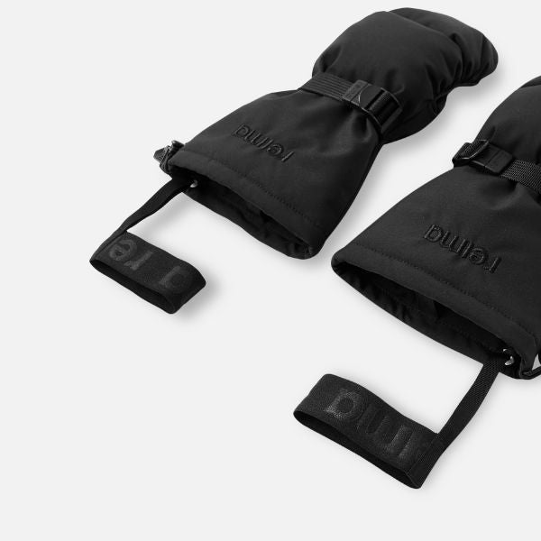Super Warm Kids Ski Mittens - Reima Vanukko, Black