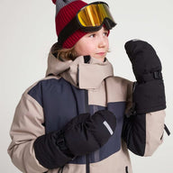 Super Warm Kids Ski Mittens - Reima Vanukko, Black